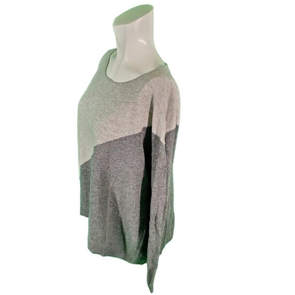 Alice & Olivia Wool Sweater Pullover Scoop neck Sweater Gray M - Picture 2 of 5